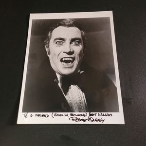ROBERT QUARRY AUTOGRAPHED BLACK AND WHITE PICTURE